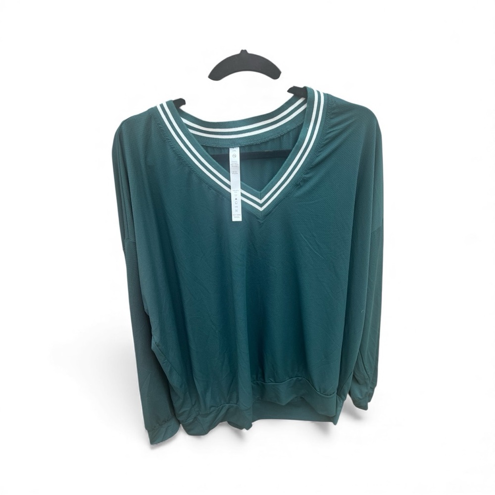 Teal V-Neck Women's Sweatshirt NWOT Size 2XL